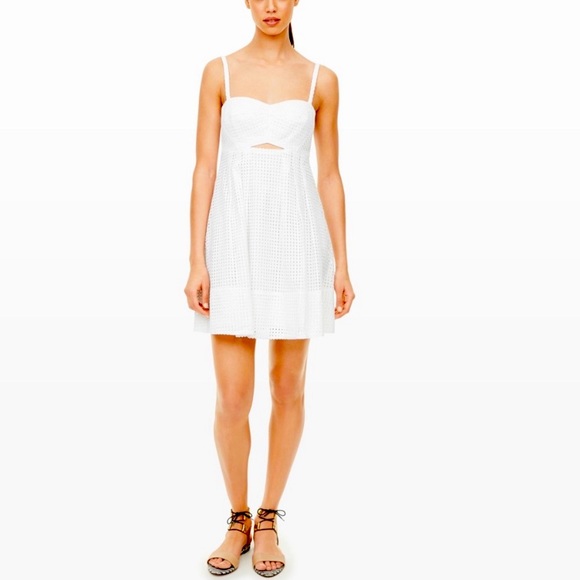 Club Monaco Tamarah white eyelet dress - Sz4 - Picture 1 of 8